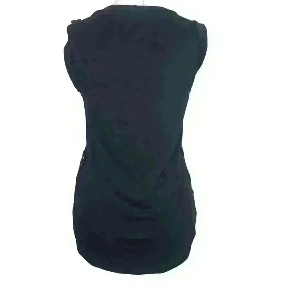 Papermoon stitch fix women's black knit sleeveless blouse size XS - Picture 2 of 7